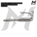 Stainless Steel 2 in 1 Exhaust Pipe for Harley 06-17 Dyna Wide Glide Street Bob MH7700353