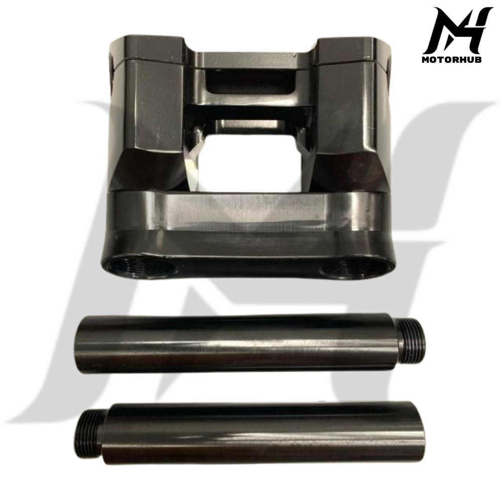 10 Inch Clamp 1-1/4 1-1.25 inch MX Tall Handlebar Riser 10 Inch [Black] BG100725