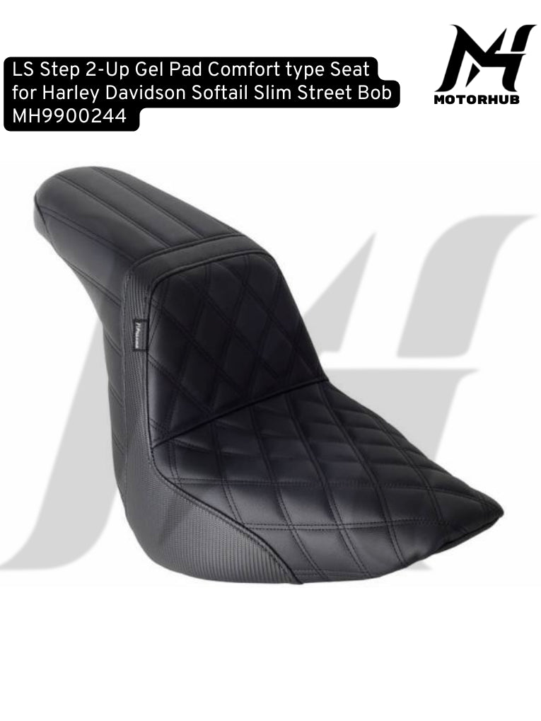 LS Step 2-Up Gel Pad Comfort type Seat for Harley Davidson Softail Slim Street Bob MH9900244