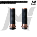 MH Style Silicone Rubber Grips with CNC Alloy Throttle By Wire [Bronze] MH9901083