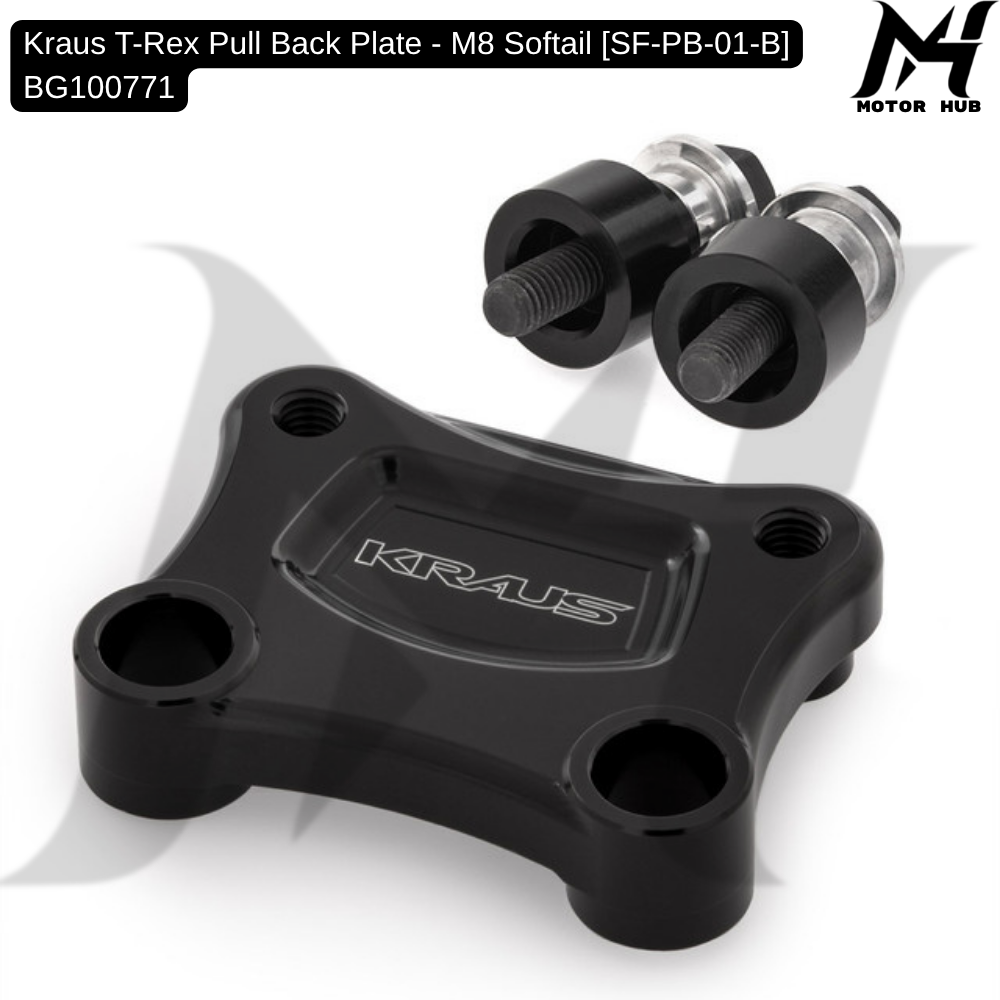 Kraus T-Rex Pull Back Plate - M8 Softail [SF-PB-01-B] BG100771
