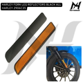 HARLEY FORK LEG REFLECTORS BLACK ALL HARLEY 2906C35