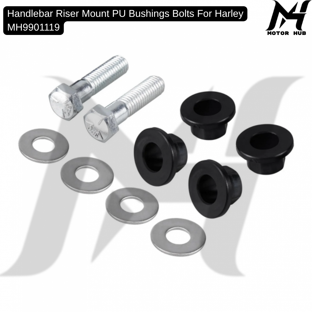 Handlebar Riser Mount PU Bushings Bolts For Harley MH9901119