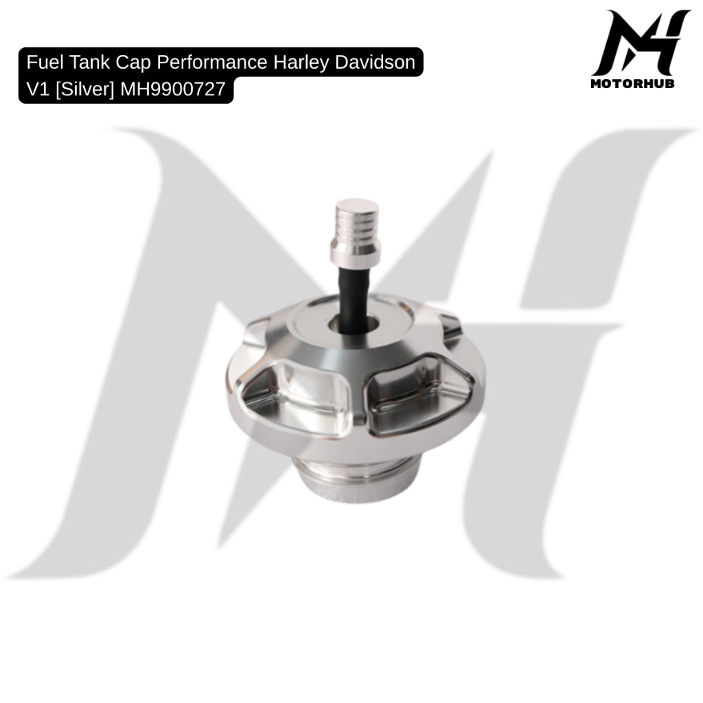 Universal Fuel Tank Cap Performance Harley Davidson V1 [Silver] MH9900727