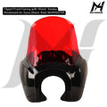 Fairing Club Style TSport Front Fairing with 15inch  Smoke Windshield for Dyna [Black-Red] Fairing Dyna MH9900749
