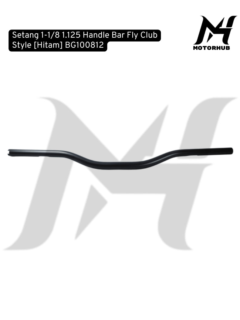 1-1/8 1.125 Handle Bar Fly Setang Club Style Performance Bagger [Black] BG100812