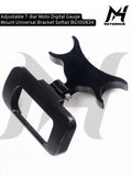 Adjustable T-Bar Moto Digital Gauge Mount Universal Bracket Softail BG100834