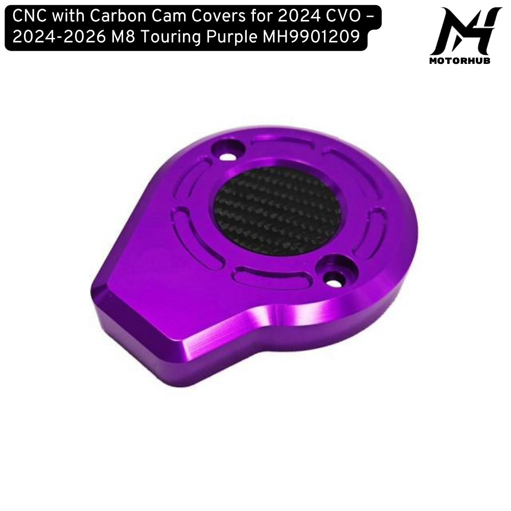 CNC with Carbon Cam Covers for 2024 CVO – 2024-2026 M8 Touring Purple MH9901209