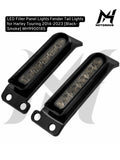 LED Filler Panel Lights Fender Tail Lights for Harley Touring 2014-2023 [Black-Smoke] MH9900185