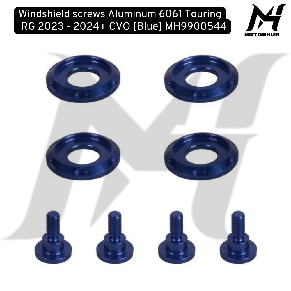 Windshield screws Aluminum 6061 Touring  RG 2023 - 2024+ CVO [Blue] MH9900544