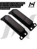 LED Lights Fender Saddlebag Side Turn Signal  Touring 2014+ [Black Housing Smoke Lens] MH9900646