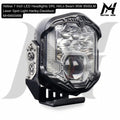 Yellow 7 Inch LED Headlights DRL Hi/Lo Beam 95W 8500LM Laser Spot Light Harley-Davidson MH9900998