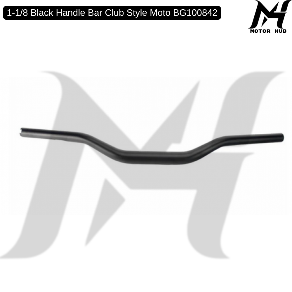1-1/8 Black Handle Bar Club Style Moto BG100842