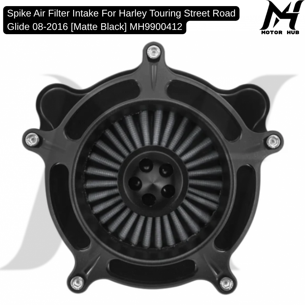 Spike Air Filter Intake For Harley Touring Street Road Glide 08-2016 [Matte Black] MH9900412