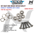SET BAUT DISC BRAKE DEPAN HARLEY HARLEY TOURING 2014-2022 2401-0945