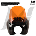 Fairing Club Style TSport Front Fairing with 15inch  Smoke Windshield for Dyna [Black-Orange] Fairing Dyna MH9900750