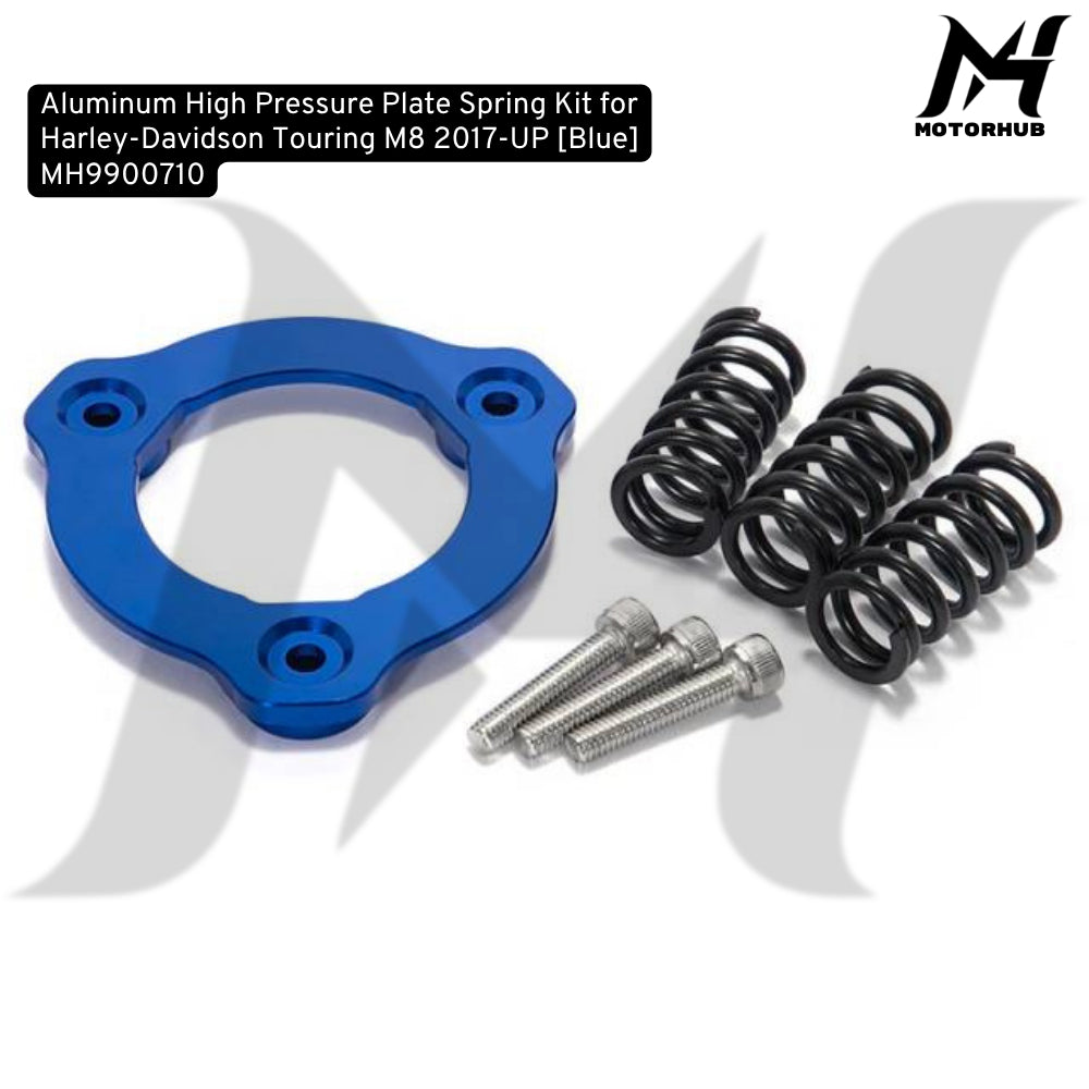 Aluminum High Pressure Plate Spring Kit for Harley-Davidson Touring M8 2017-UP [Blue] MH9900710
