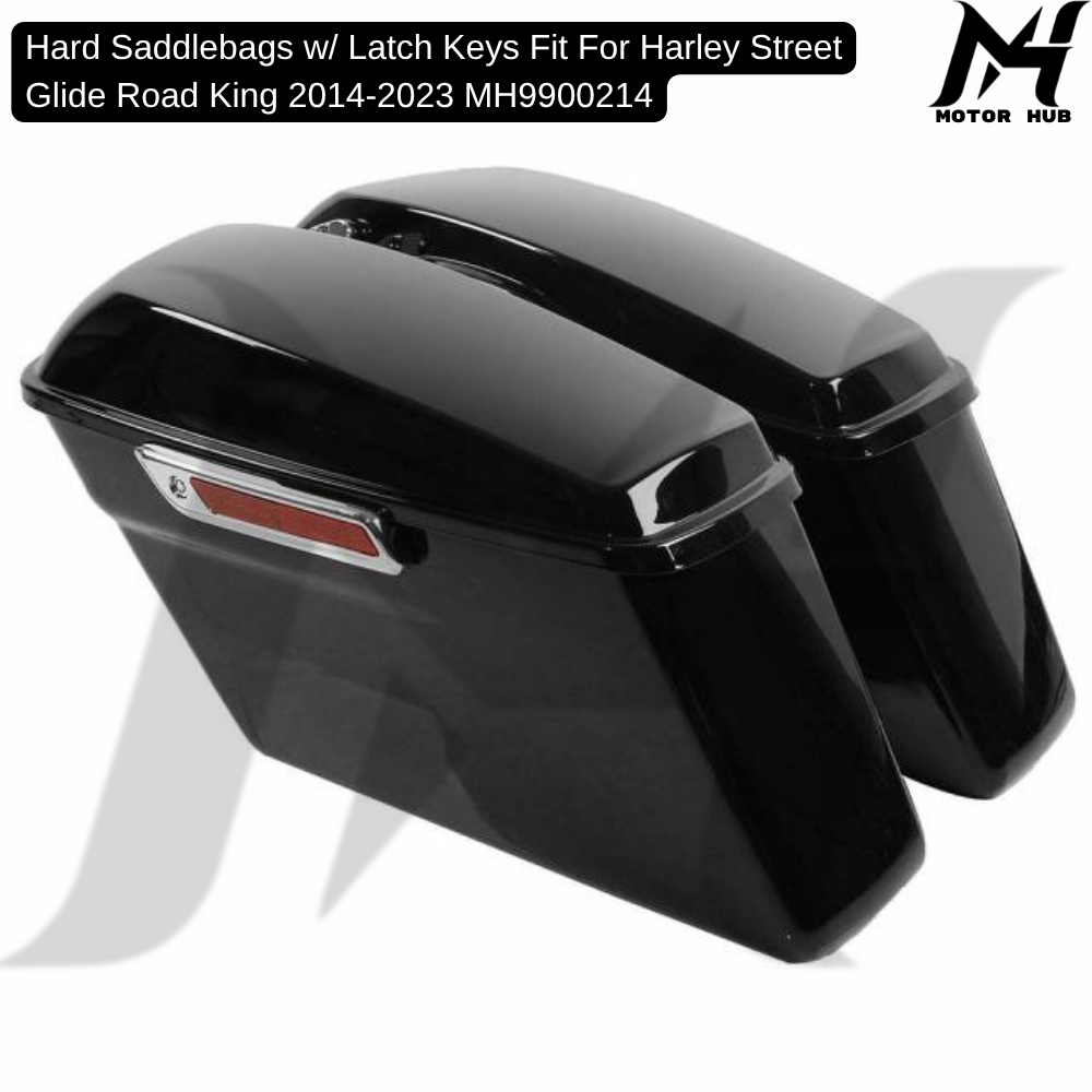 Hard Saddlebags w/ Latch Keys Fit For Harley Street Glide Road King 2014-2023 MH9900214