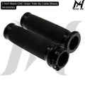 1 Inch Black CNC Grips Tritle By Cable [Black] MH990083