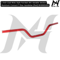 1 Inch Club Moto Style Fat Bars MX Variable Section Aluminum Conical 4″ Rise Handlebar [Red] MH9900459