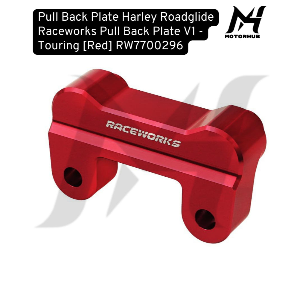 Pull Back Plate Harley Roadglide Raceworks Pull Back Plate V1 - Touring [Red] RW7700296