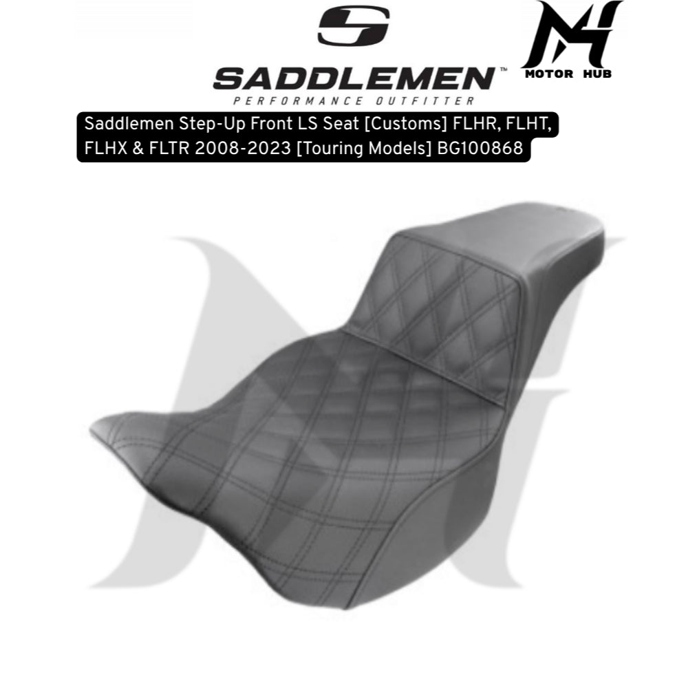 Saddlemen Step-Up Front LS Seat [Customs] FLHR, FLHT, FLHX & FLTR 2008-2023 [Touring Models] BG100868