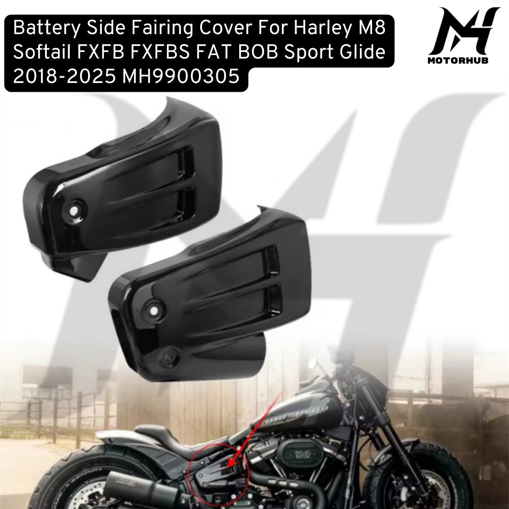 Battery Side Fairing Cover For Harley M8 Softail FXFB FXFBS FAT BOB Sport Glide 2018-2025   MH9900305
