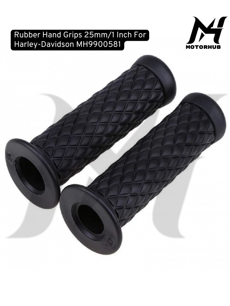 Replacement Handgrip Harley Rubber Hand Grips 25mm/1 Inch For Harley-Davidson MH9900581