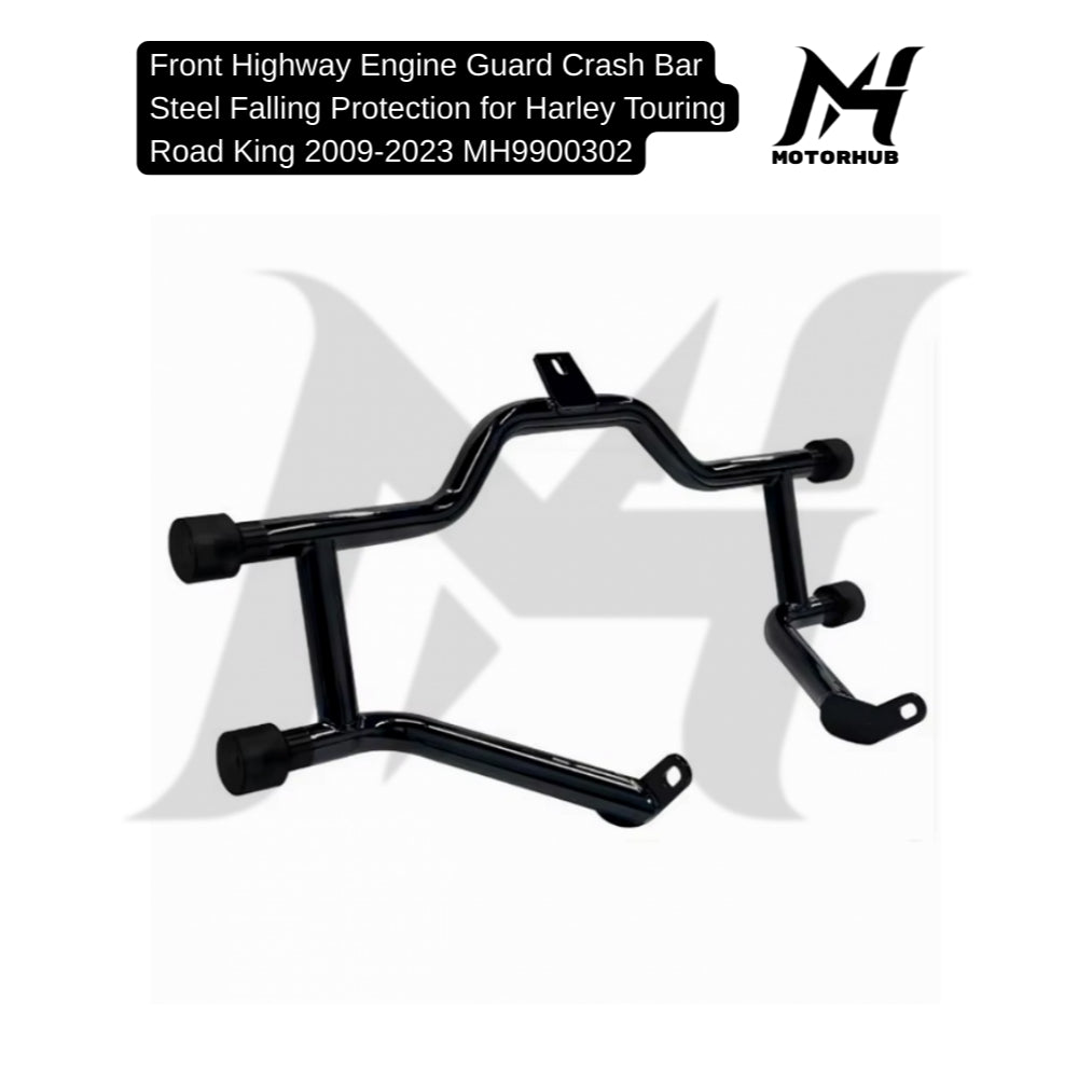 Front Highway Engine Guard Crash Bar Steel Falling Protection for Harley Touring Road King 2009-2023 MH9900302