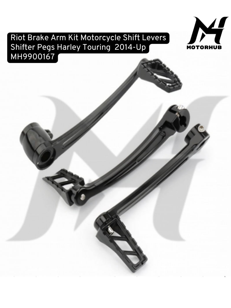 Riot Brake Arm Kit Motorcycle Shift Levers Shifter Pegs Harley Touring 2014-Up Pedal Rem Harley MH9900167