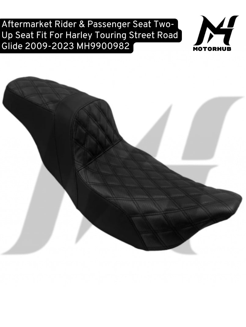 Aftermarket Rider & Passenger Seat Two-Up Seat Fit For Harley Touring Street Road Glide 2009-2023 MH9900982