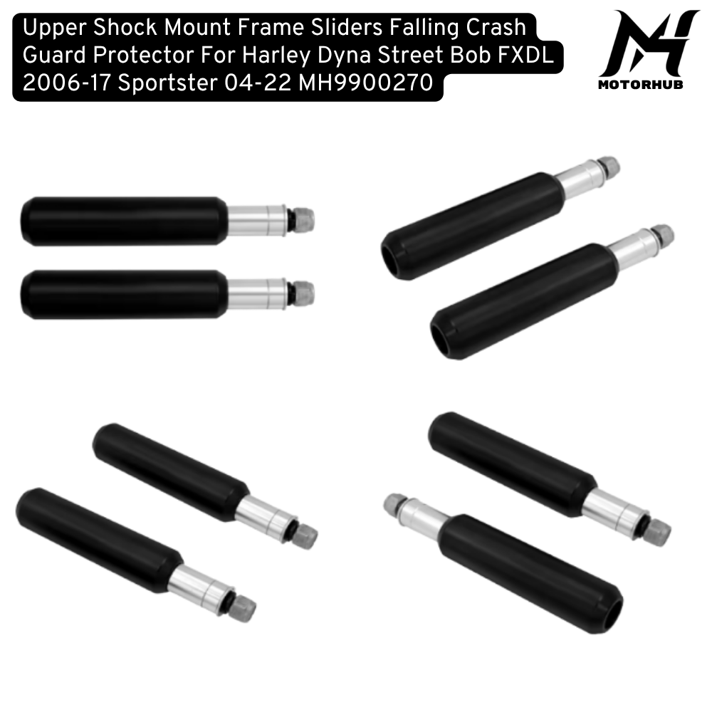 Upper Shock Mount Frame Sliders Falling Crash Guard Protector For Harley Dyna Street Bob FXDL 2006-17 Sportster 04-22 MH9900270