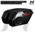 Motorcycle Vivid Black Chopped Saddlebags for Harley Touring 2014+ MH7700384