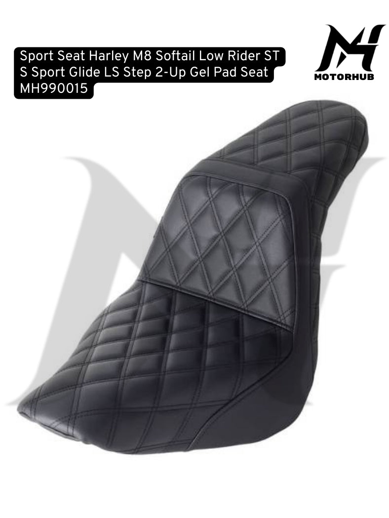 Sport Seat Harley M8 Softail Low Rider ST S Sport Glide LS Step 2-Up Gel Pad Seat MH990015