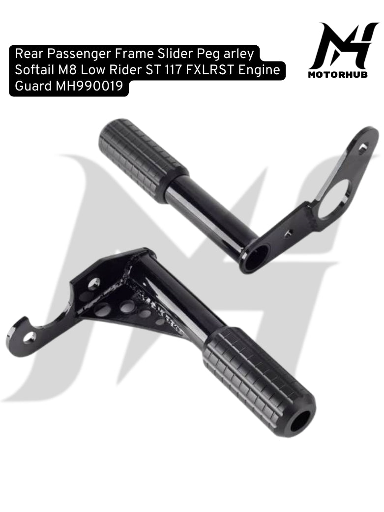 Rear Crash Bar Harley Softail M8 Rear Passenger Frame Slider Peg arley Softail M8 Low Rider ST 117 FXLRST Engine Guard MH990019