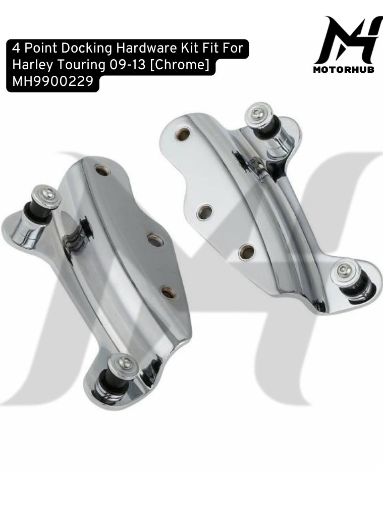 Bracket Tourpack Docking 4 Point Docking Hardware Kit Fit For Harley Touring 2009-2013 [Chrome] MH9900229