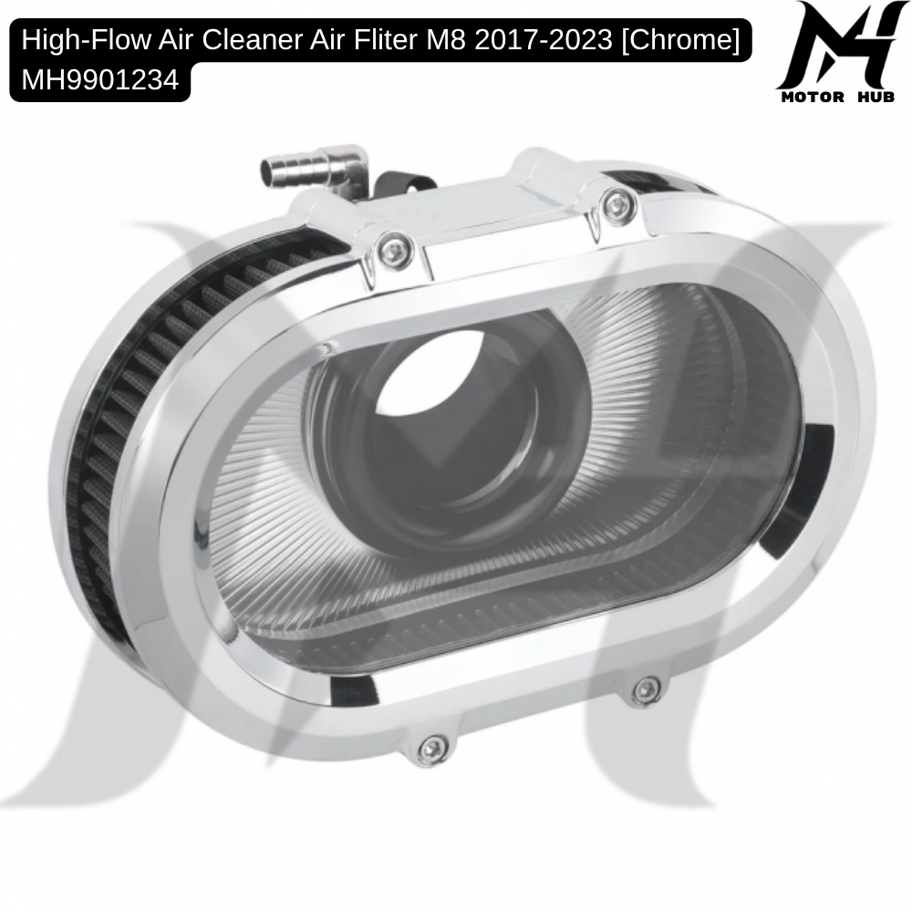 High-Flow Air Cleaner Air Fliter M8 2017-2023 [Chrome] MH9901234