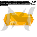 Orange 9 Inch Windshield Wave Windscreen For Touring New Road Glide CVO 2023-2024 MH990049