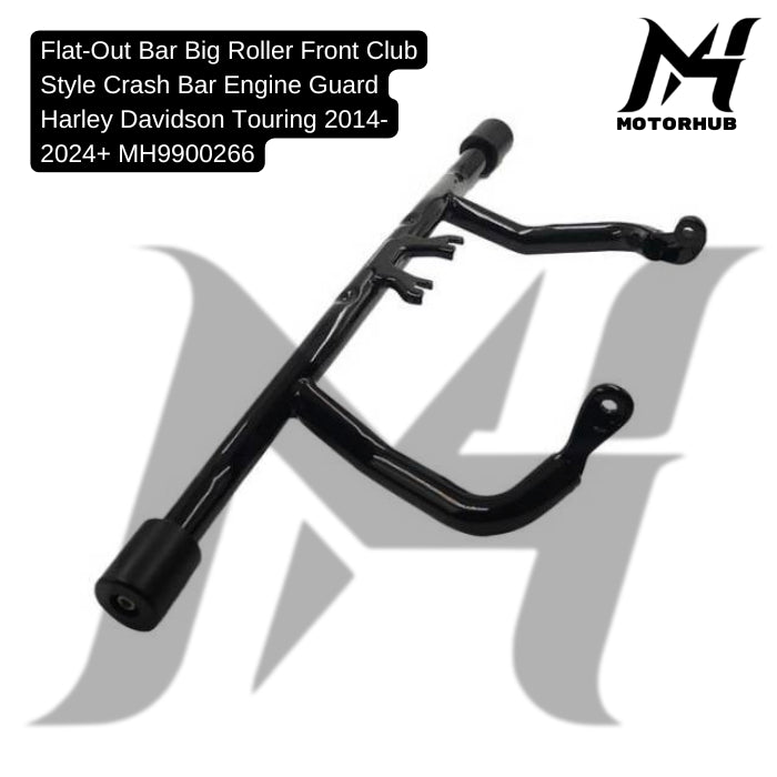 Flat-Out Bar Big Roller Front Club Style Crash Bar Engine Guard Harley Davidson Touring 2014-2024+ MH9900266
