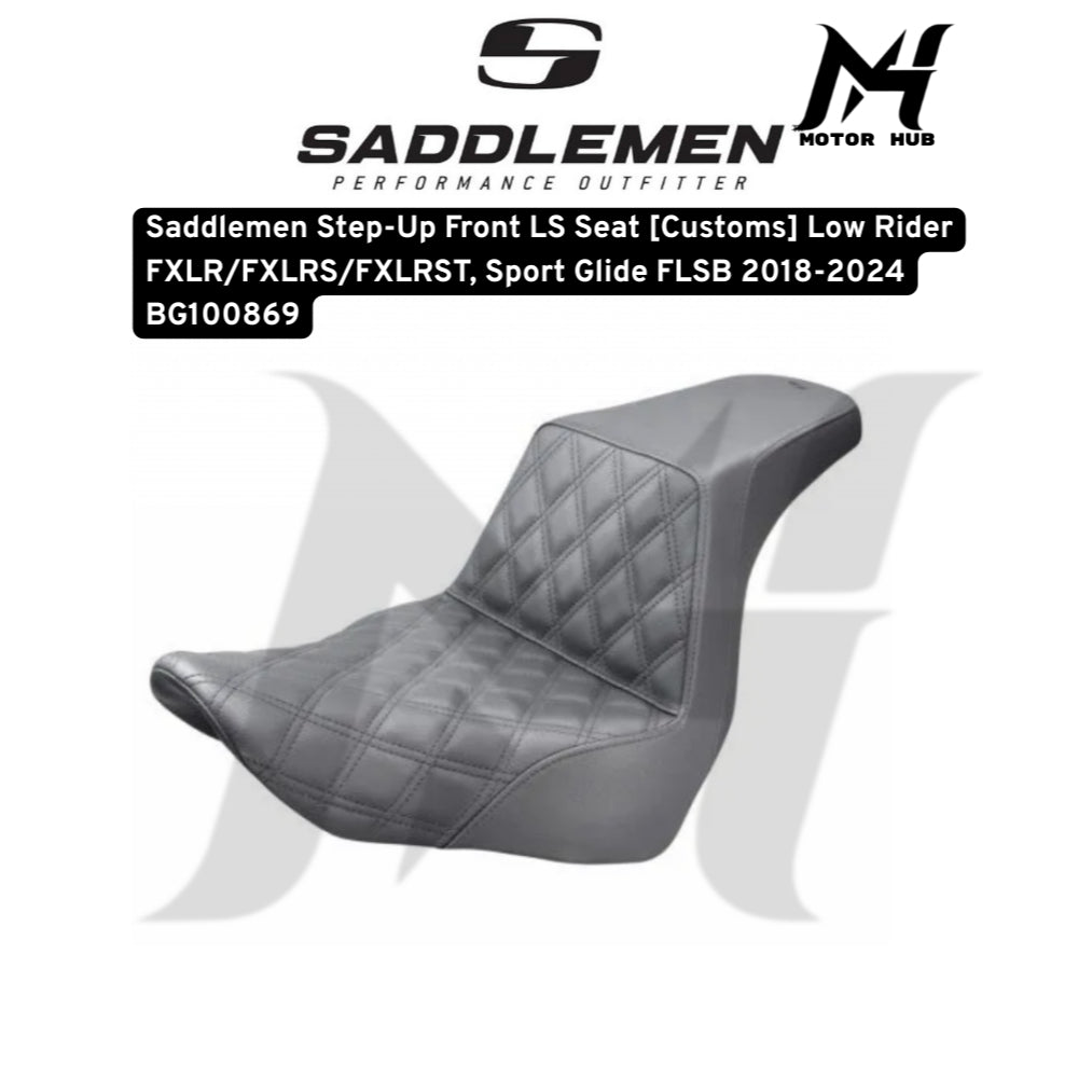 Saddlemen Step-Up Front LS Seat [Customs] Low Rider FXLR/FXLRS/FXLRST, Sport Glide FLSB 2018-2024 BG100869