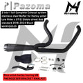 2 in 1 Pazoma full Complete Exhaust system stainless steel Mufler for Harley sotail Low Rider S ST El Diablo street Bob standard 2018-2024 [Black] MH9900529