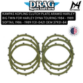 KAMPAS KOPLING CLUTCH PLATE ARAMID HARLEY BIG TWIN FOR HARLEY DYNA TOURING 1984 - 1989 SOFTAIL 1986 - 1989 1131-0421 OEM 37931-84