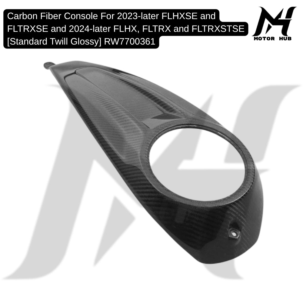 Carbon Fiber Console For 2023-later FLHXSE and FLTRXSE and 2024-later FLHX, FLTRX and FLTRXSTSE [Standard Twill Glossy] RW7700361