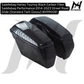 Black Carbon Fiber Saddlebag Performance 2014-2023 Street Road Glide [Standard Twill Glossy] MH990081