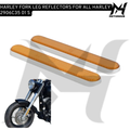 HARLEY FORK LEG REFLECTORS FOR ALL HARLEY 2906C35 01 S