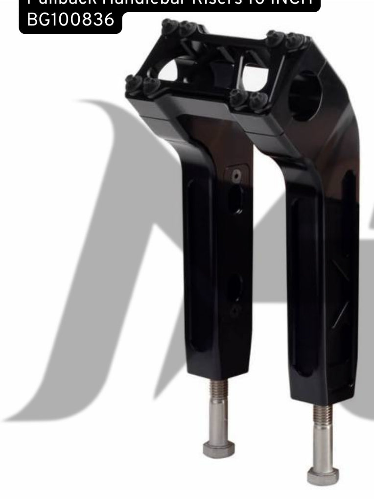 1-1/8 Tapered Fat Bars Pullback Handlebar Risers 10 INCH BG100836