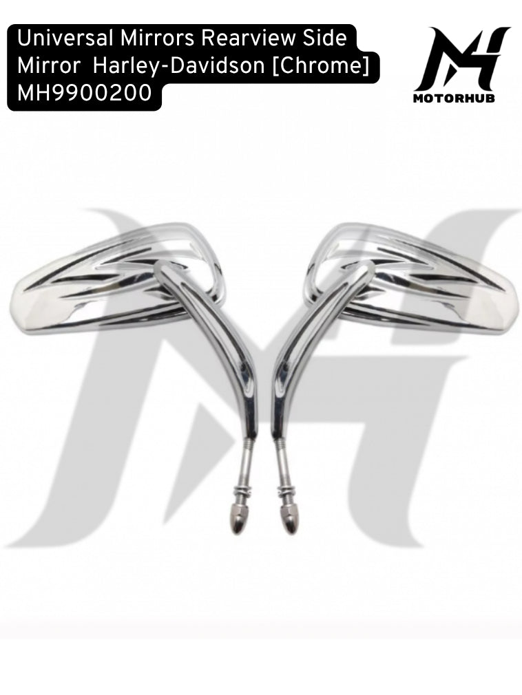 Universal Mirrors Rearview Side Mirror Harley-Davidson [Chrome] MH9900200