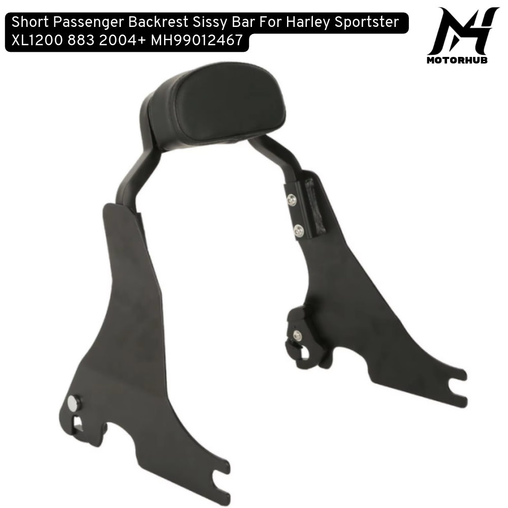 Short Passenger Backrest Sissy Bar For Harley Sportster XL1200 883 2004+ MH99012467