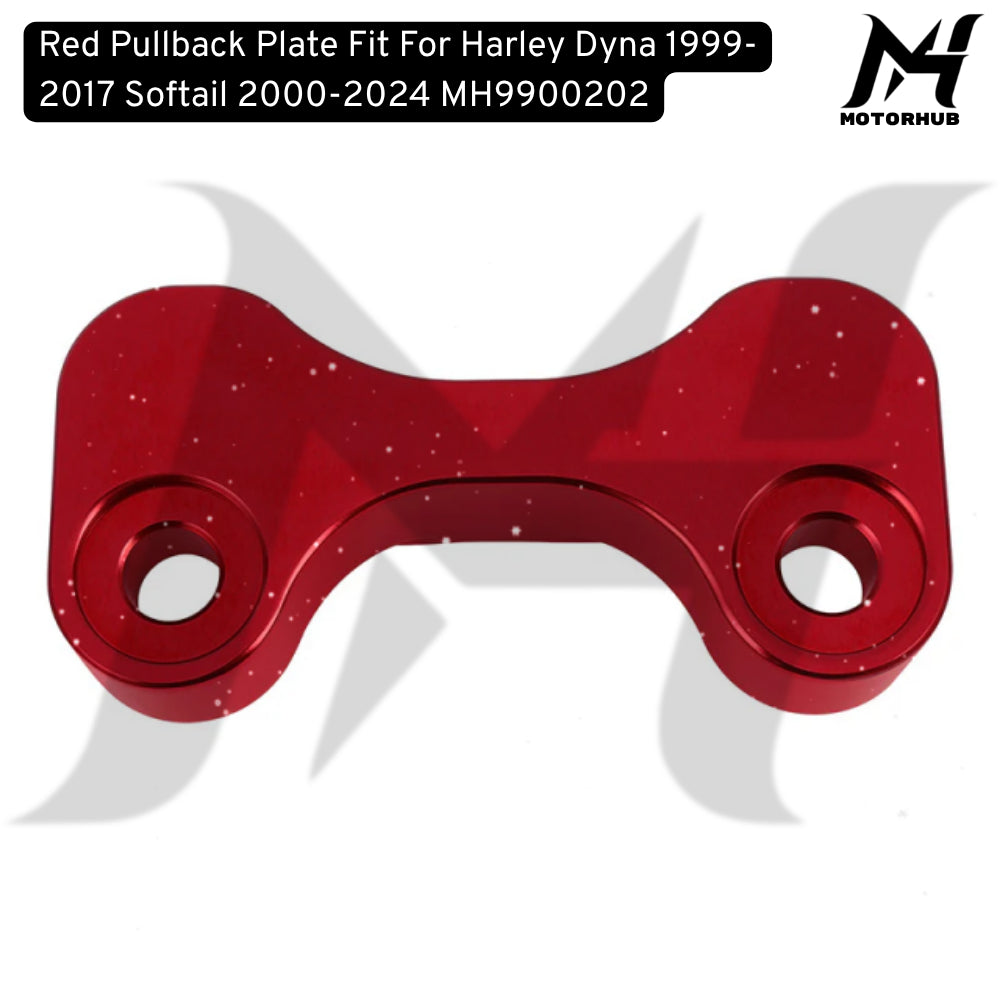 Red Pullback Plate Fit For Harley Dyna 1999-2017 Softail 2000-2024 Pull Back Plate Dyna MH9900202