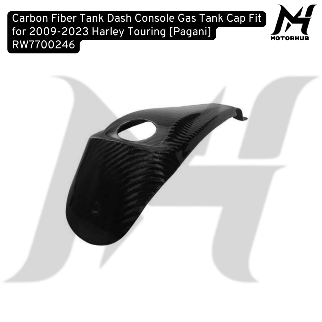 Carbon Fiber Tank Dash Console Gas Tank Cap Fit for 2009-2023 Harley Touring [Pagani] RW7700246